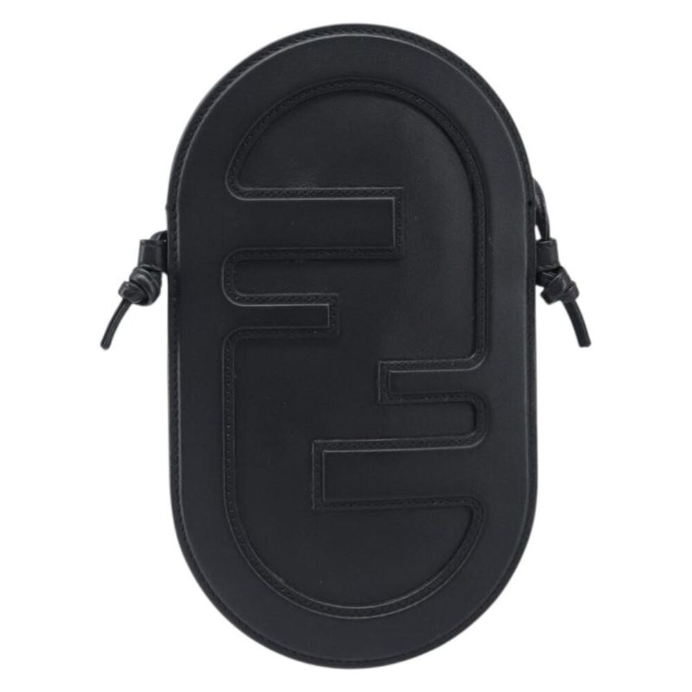 Fendi O'lock Camera Leather Black Leather Shoulder Bag Bag